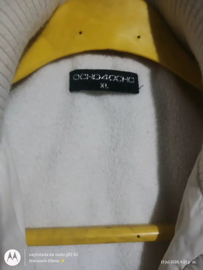Parka blanca acolchada para invierno - 3