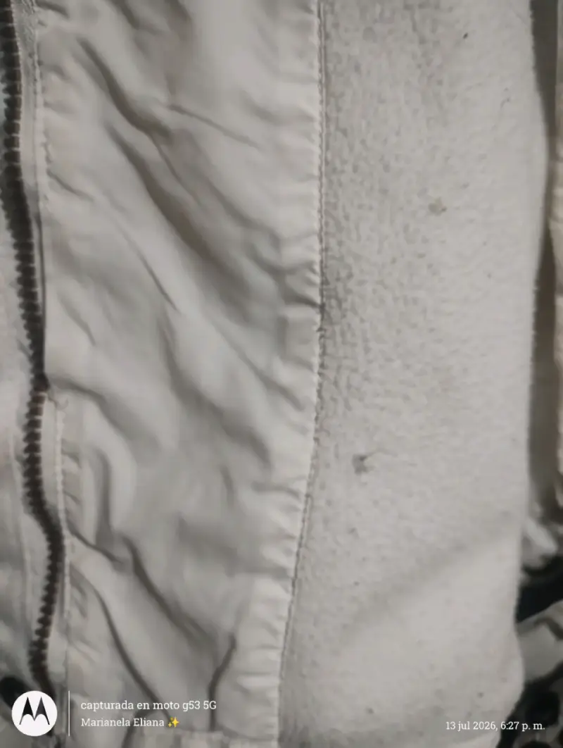 Parka blanca acolchada para invierno - 5