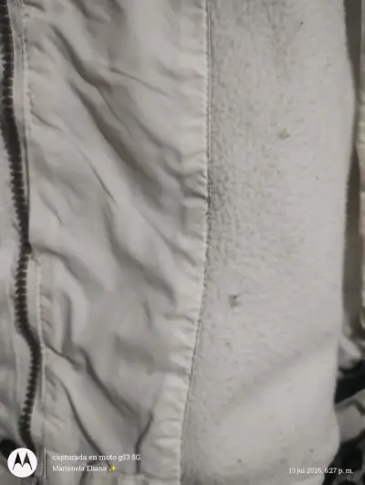 Parka blanca acolchada para invierno - miniatura 5