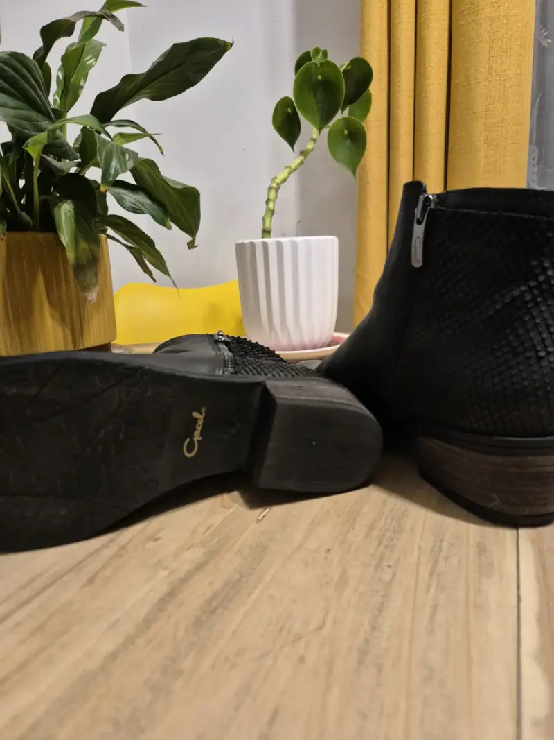 Botines de cuero negro Gacel - 3