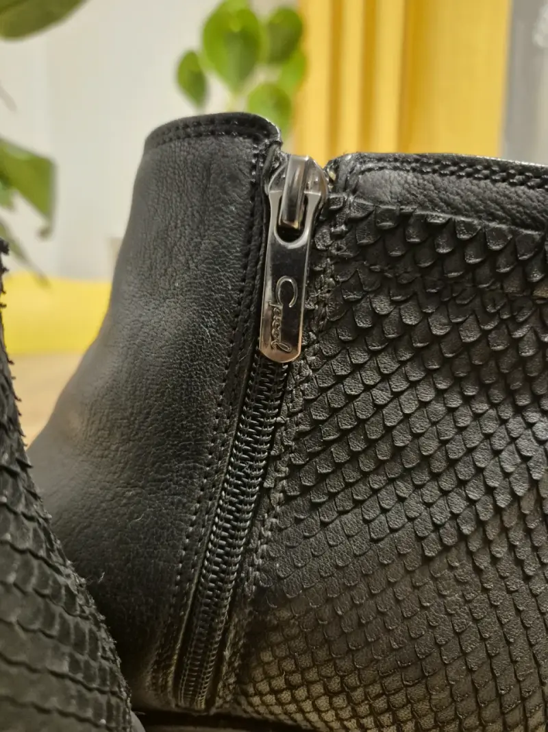 Botines de cuero negro Gacel - 5