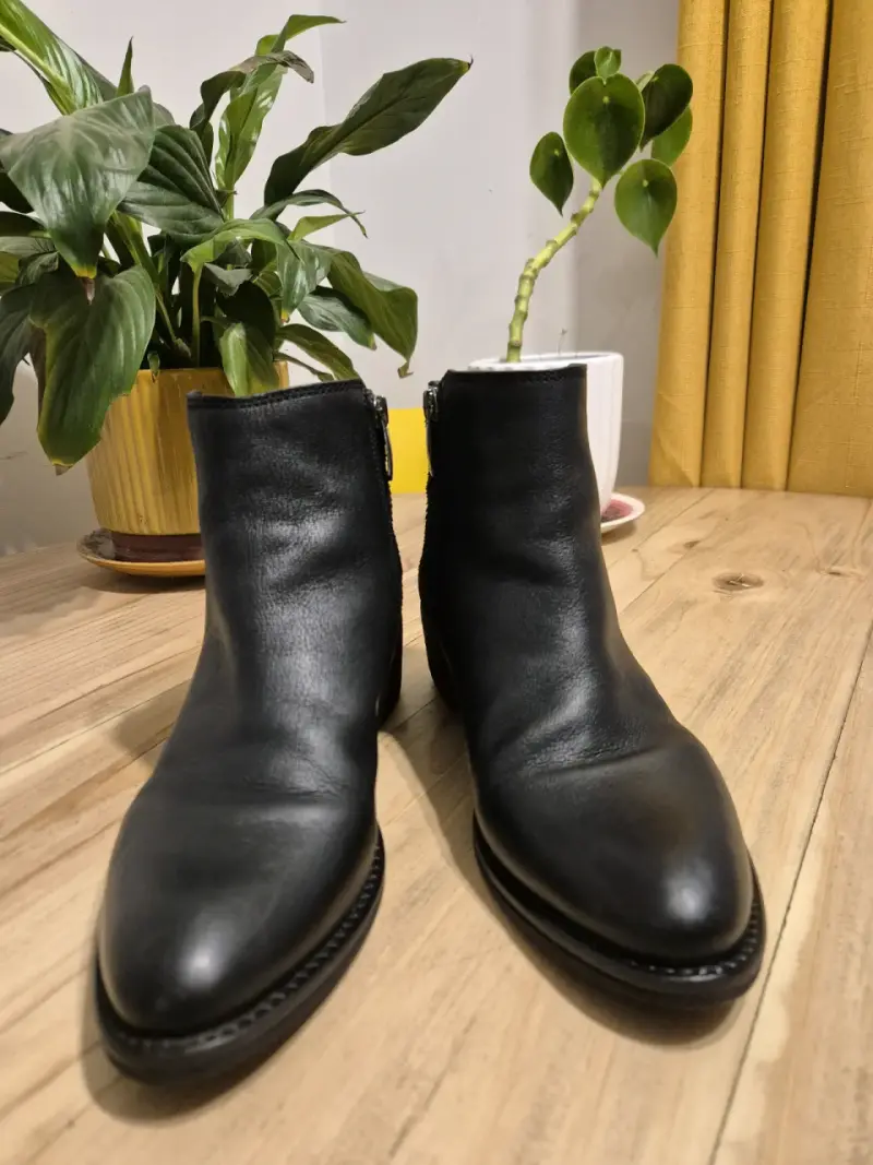 Botines de cuero negro Gacel - 6