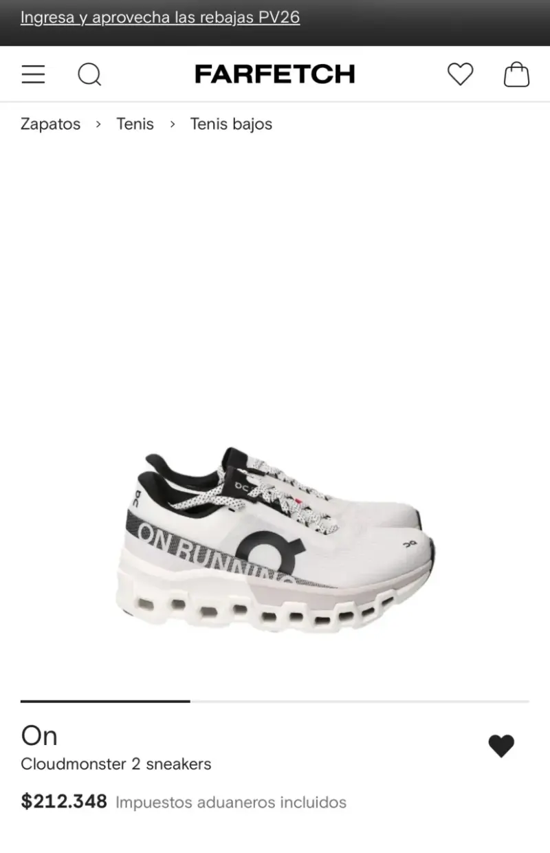 Zapatillas On Cloudmonster 2 blancas - 1