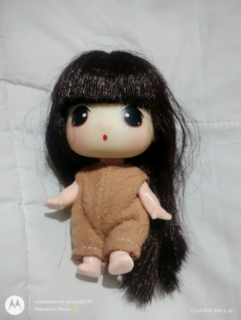 Muñeca de colección con cabello largo