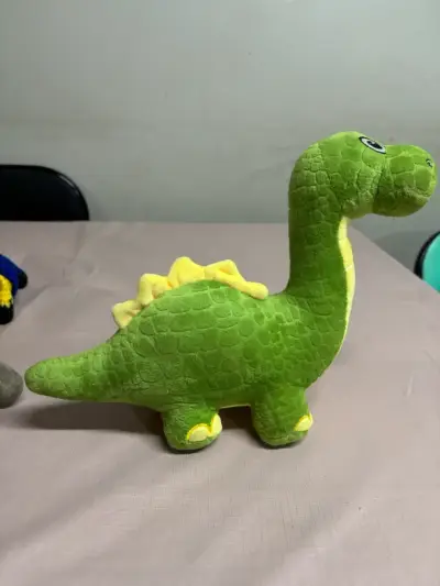 Peluche dinosaurio verde suave - miniatura 2