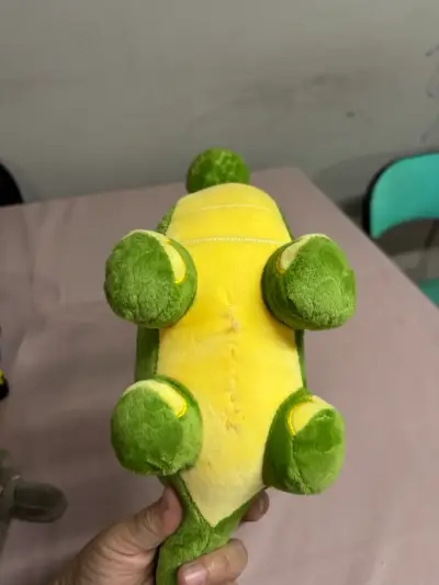 Peluche dinosaurio verde suave - miniatura 3