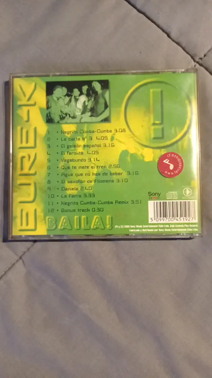 CD musical Baila! de grupo pop - 2