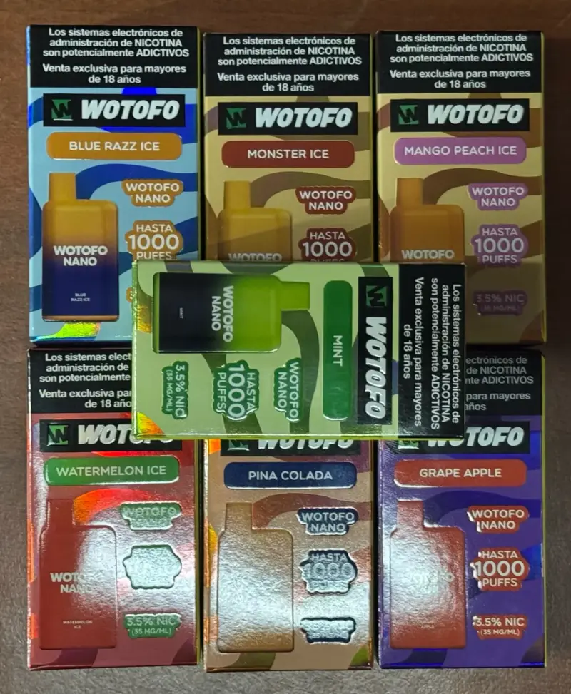 Vaporizador desechable Wotofo Nano sabores variados