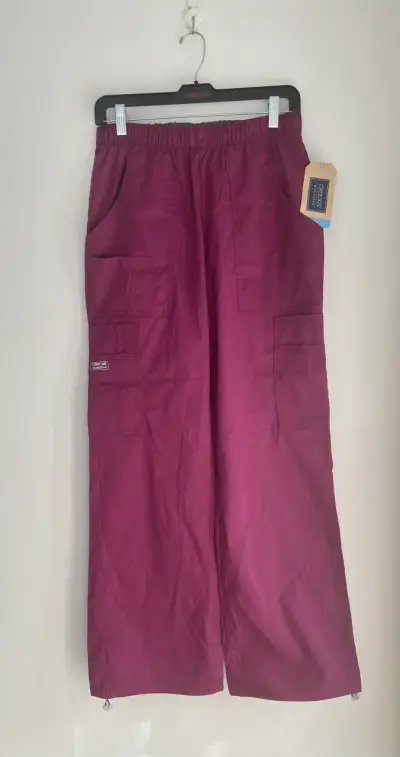 Pantalones cargo uniforme  Cherokee burdeo - miniatura 1