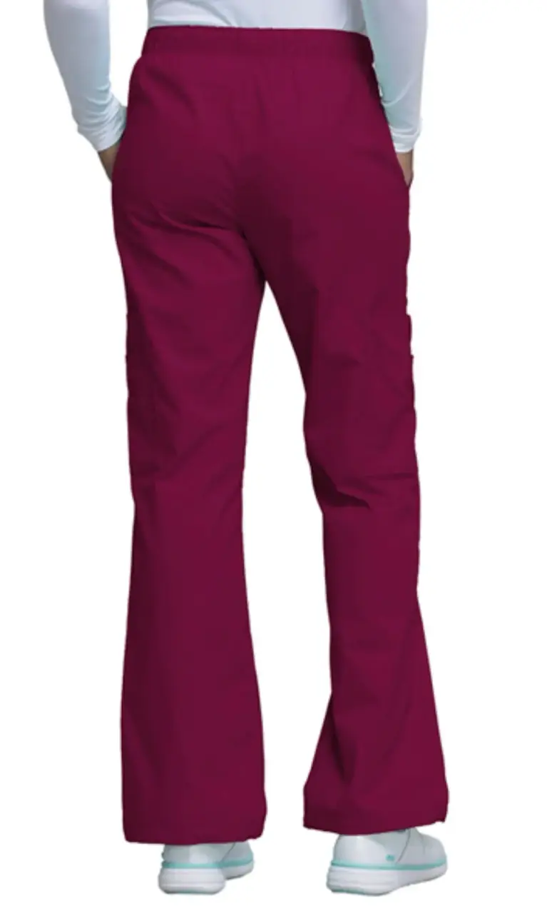 Pantalones cargo uniforme  Cherokee burdeo - 4