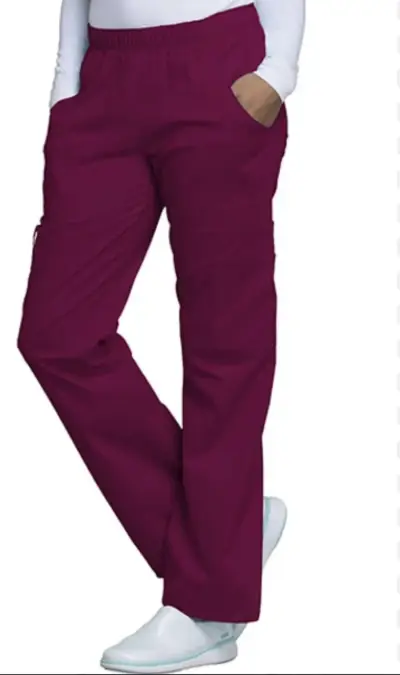 Pantalones cargo uniforme  Cherokee burdeo - miniatura 5