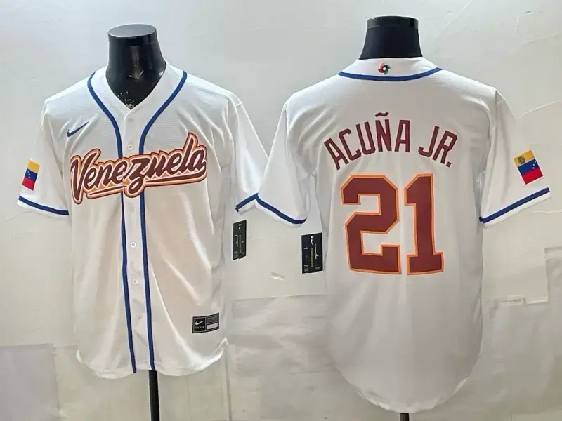 Camiseta de béisbol Venezuela Nike Acuña Jr.