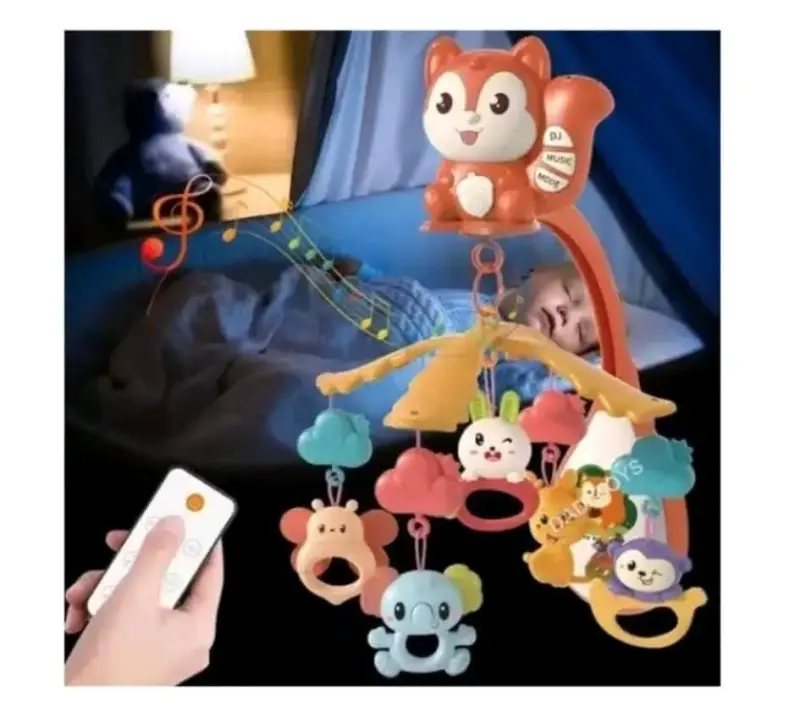 Móvil musical para cuna con control remoto