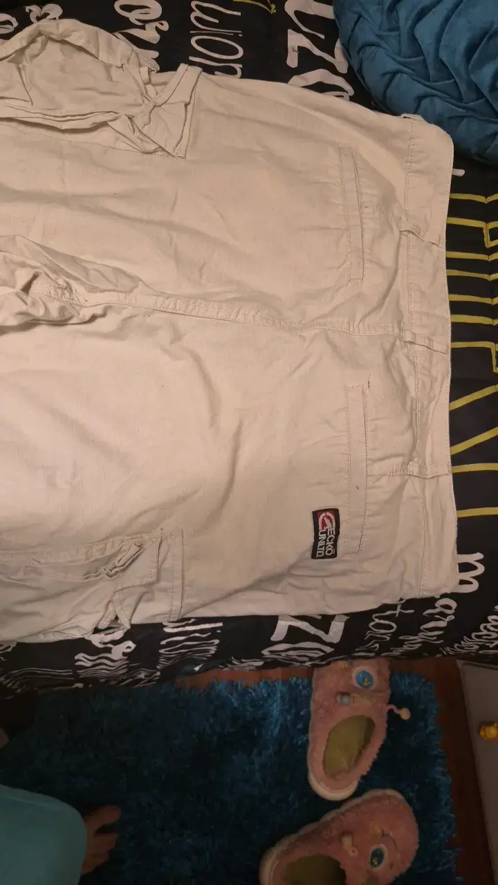 Pantalones cargo beige para hombre - 4