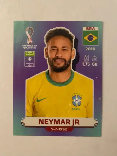 Lámina de colección Neymar Jr. Copa Mundial 2022 - miniatura 1