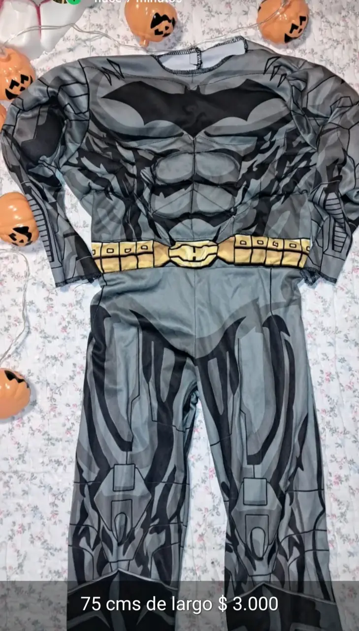 Disfraz de superhéroe para niño 75 cms de largo