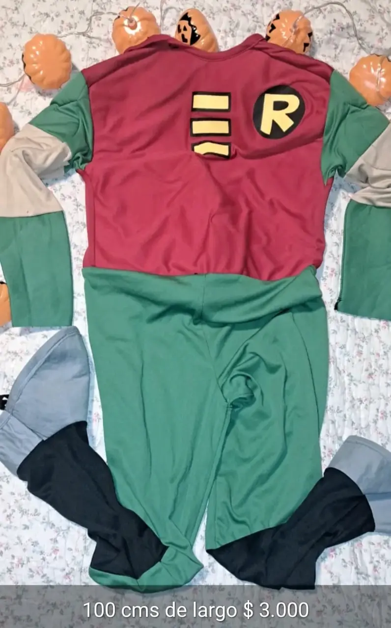 Disfraz de superhéroe para niño 100 cms de largo