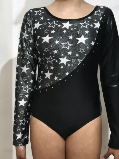 Malla  gimnasia negro con estrellas - miniatura 1