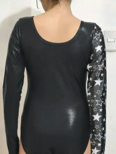 Malla  gimnasia negro con estrellas - miniatura 2