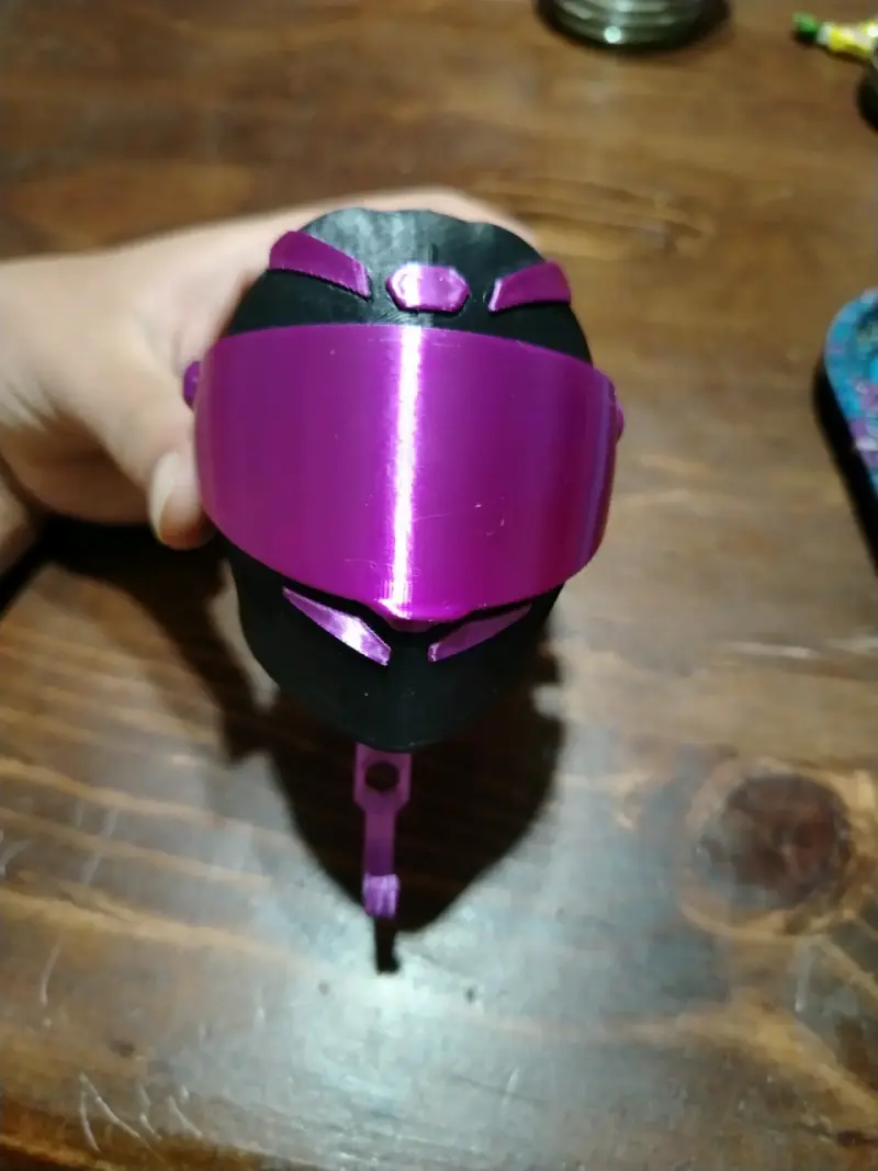 Visores de casco para llaves rojo y morado - 4