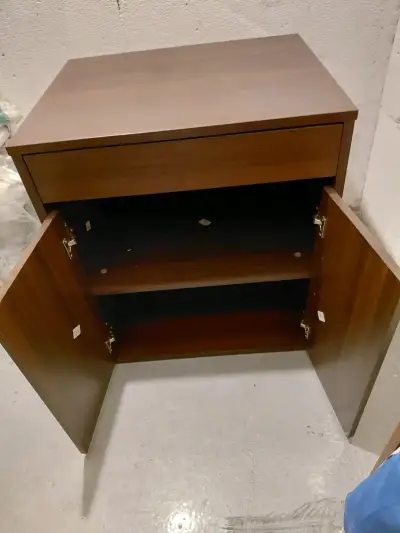 Mueble de almacenamiento de madera con cajón - miniatura 3