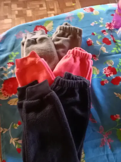 Conjunto de pantalones de polar para niños y niñas - miniatura 1