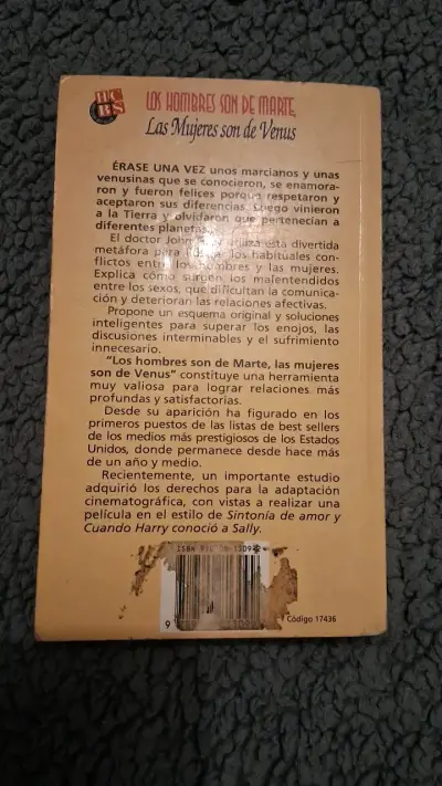 Libro 'Los Hombres son de Marte, Las Mujeres son de Venus' - miniatura 2