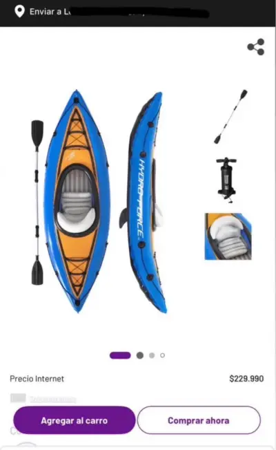 Kayak inflable NUEVO - miniatura 2