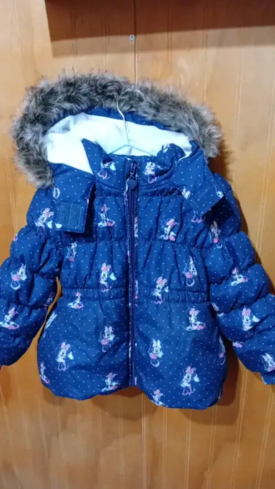Chaqueta infantil Minnie Mouse azul con capucha - miniatura 1