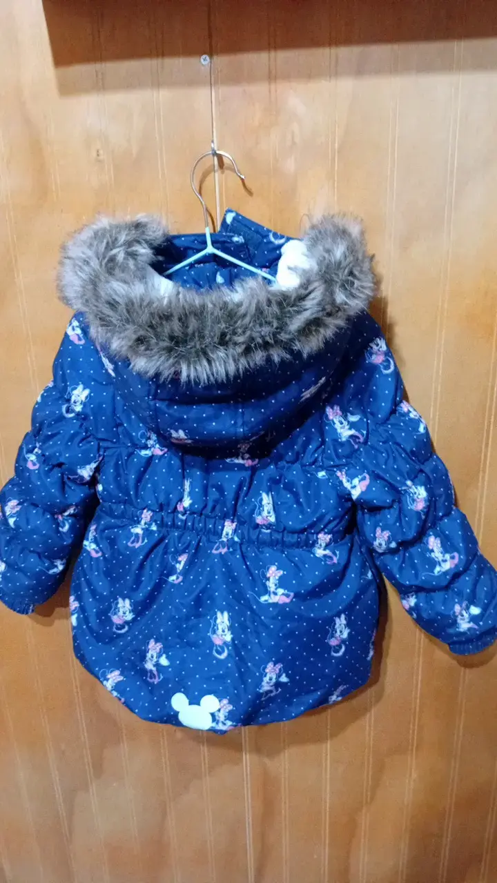 Chaqueta infantil Minnie Mouse azul con capucha - 3