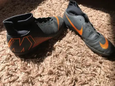 Zapatillas de fútbol Nike Mercurial negras - miniatura 4