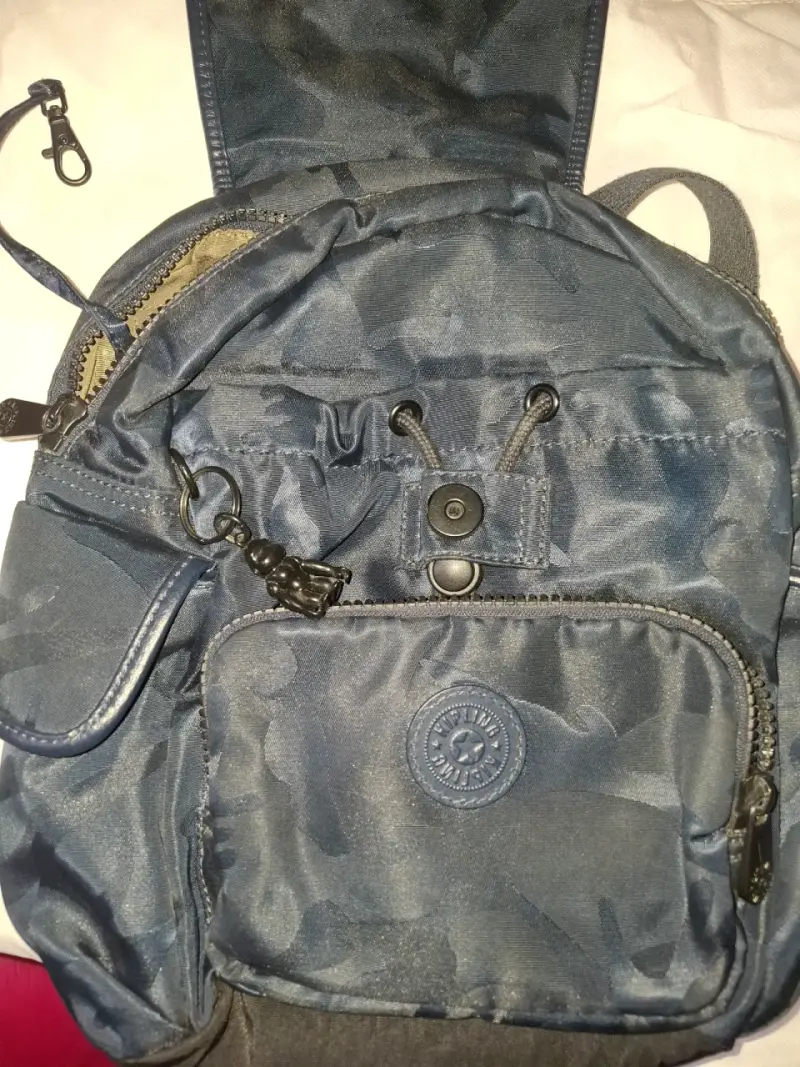 Mochila Kipling azul camuflaje - 3