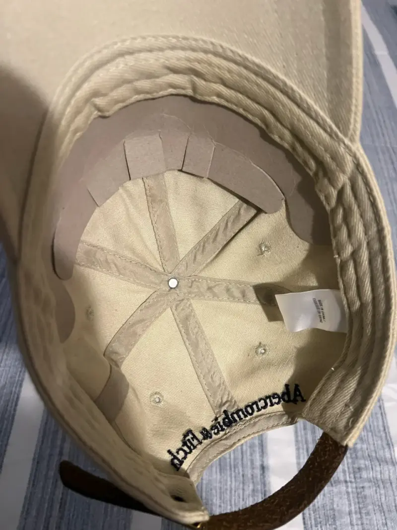 Gorra beige A&F casual - 5