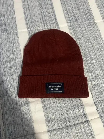 Gorro Abercrombie & Fitch burdeo - miniatura 2