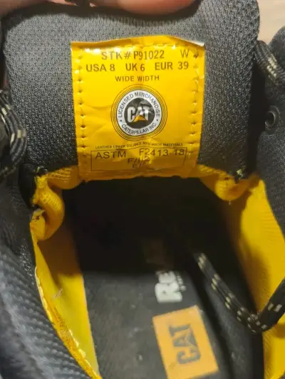 Botas de seguridad Caterpillar negras - miniatura 2