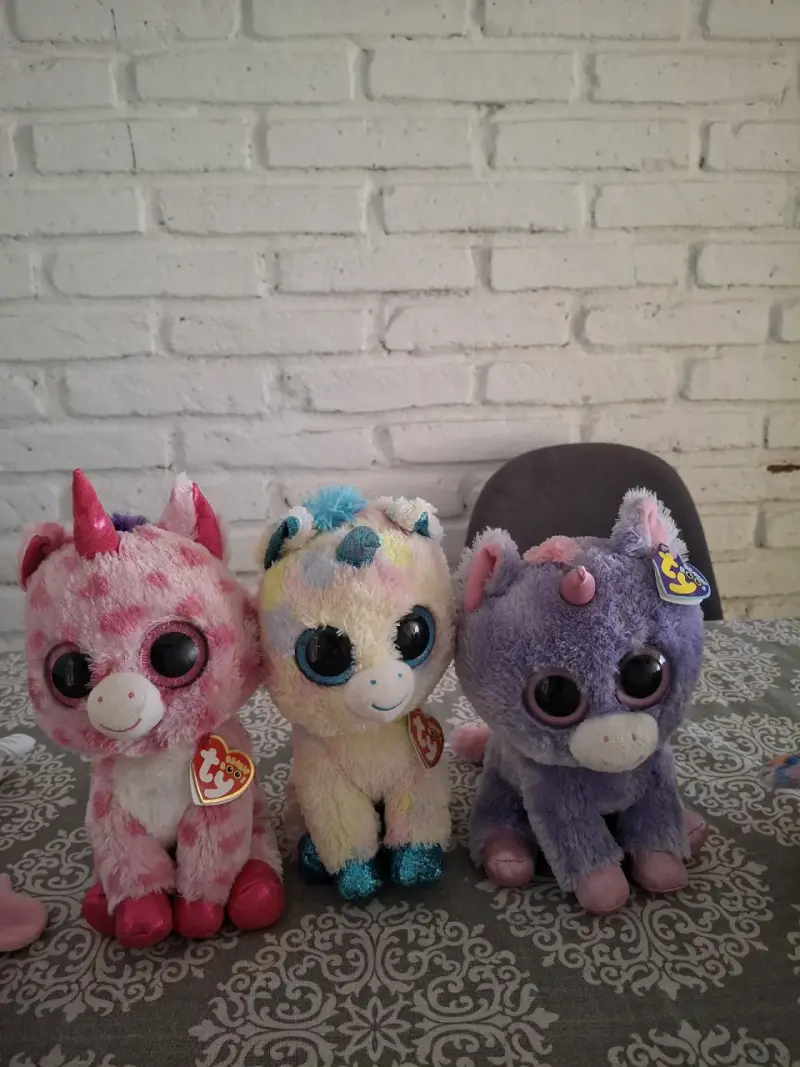 Set de peluches unicornios Ty Beanie Boos - 1