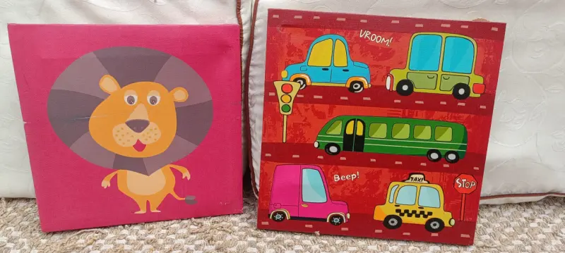 Set de cuadros decorativos infantiles coloridos - 3