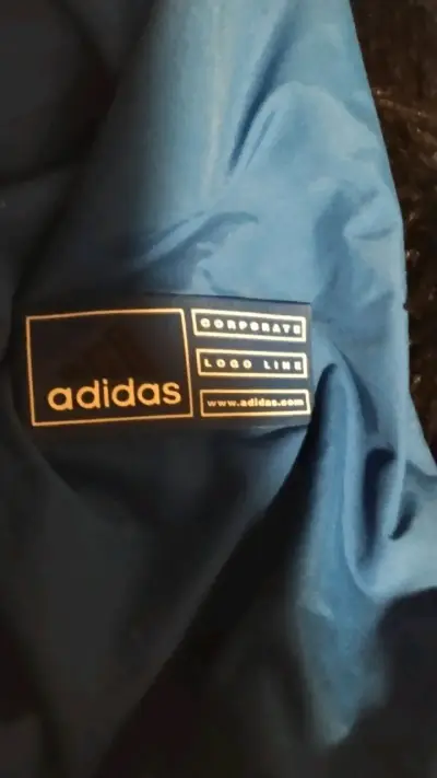 Chaqueta azul Adidas con capucha - miniatura 3