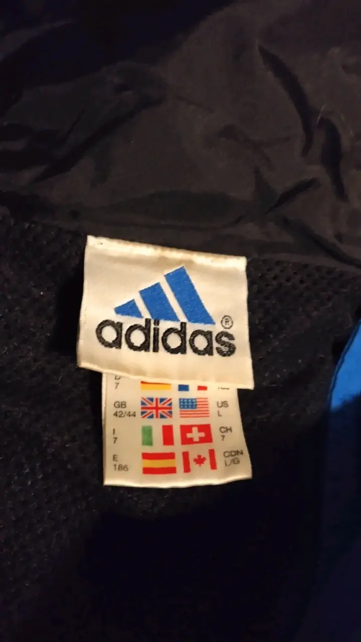 Chaqueta azul Adidas con capucha - 4