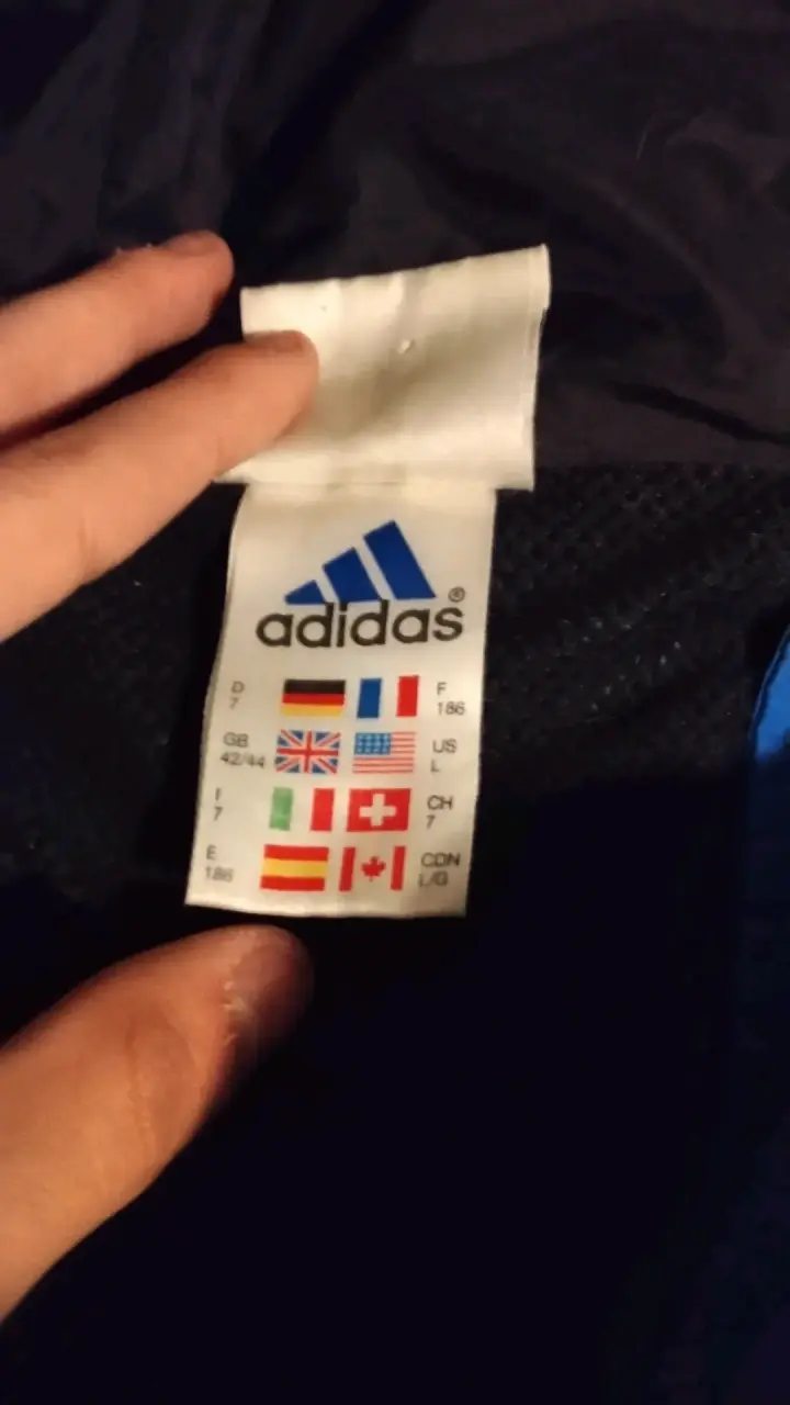 Chaqueta azul Adidas con capucha - 5