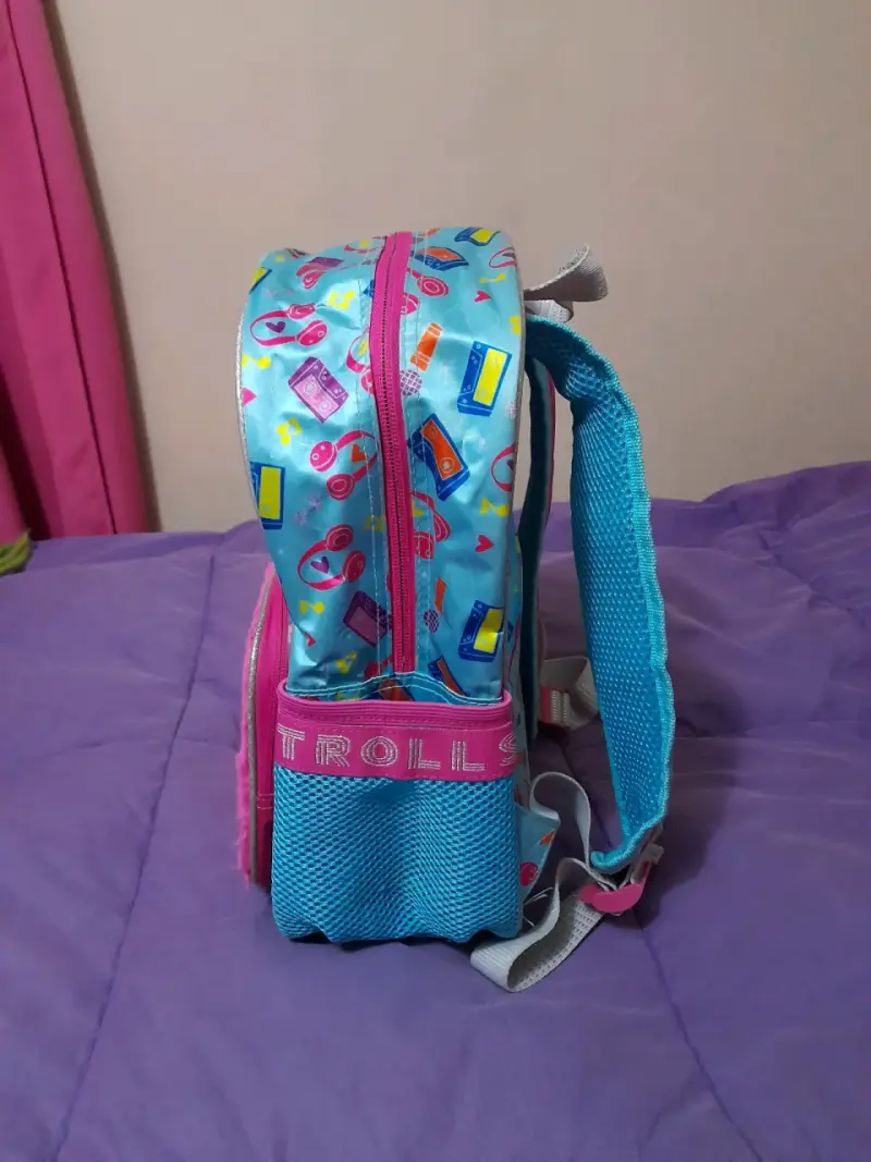 Mochila infantil Trolls World Tour colorida - 2
