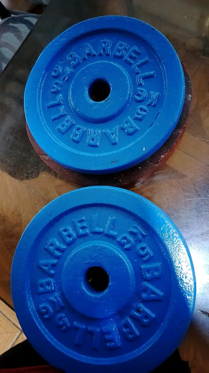 Discos de pesas 5 kg azul