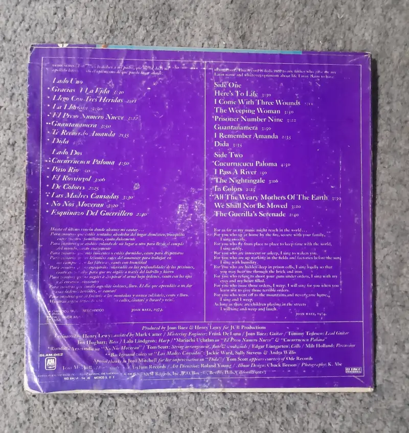 Joan Baez - Gracias a la Vida - 2