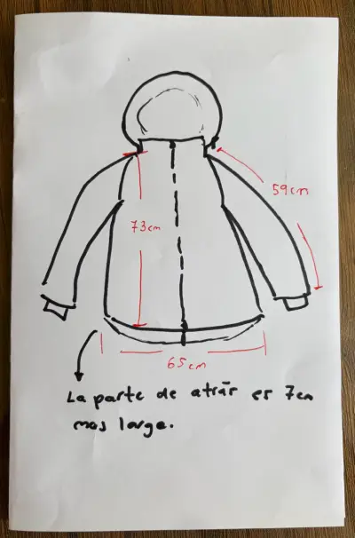 Parka apura  acolchada negra con capucha Bubba - miniatura 2