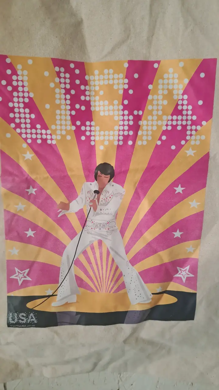 Bolsa de tela con diseño retro Elvis - 2