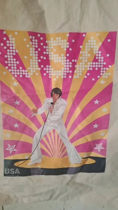 Bolsa de tela con diseño retro Elvis - miniatura 2