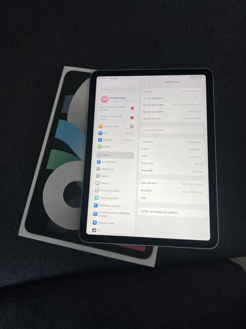 iPad Air  4  caja original, excelente estado - 3