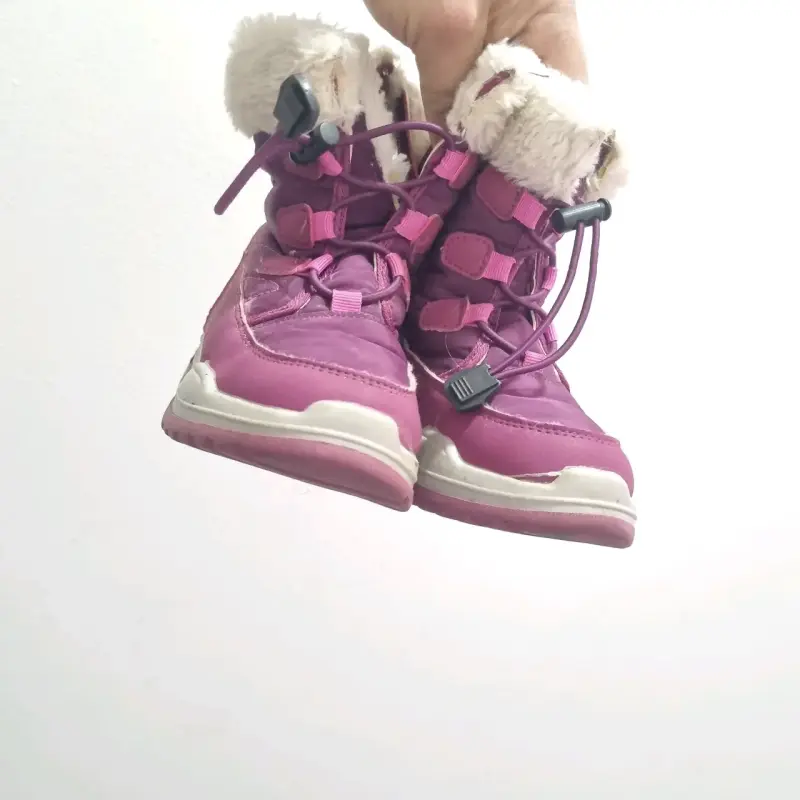 Botas de invierno para niñas color morado - 4