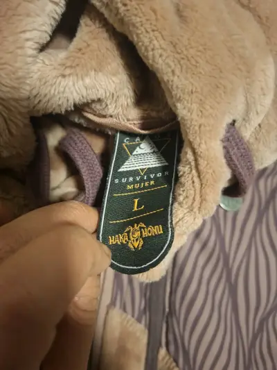Chaqueta amarilla con capucha talla L - miniatura 6