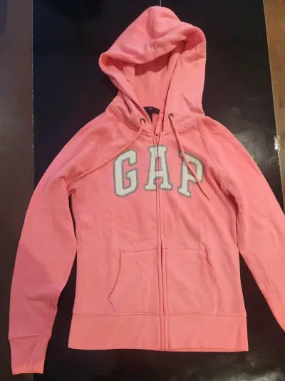 Polerón con capucha GAP rosado para mujer - miniatura 1